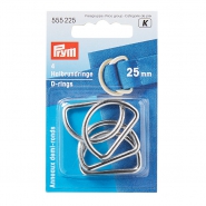 Halbring, metallisch, Prym, 25 mm, 555225, silber