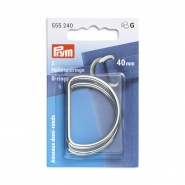 Halbring, metallisch, Prym, 40 mm, 555240, silber