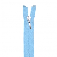 Reißverschluss, teilbar, 80 cm, 6 mm, 18302-504, hellblau