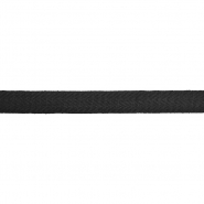 Köperband, Baumwolle, 10 mm, 23083-2, schwarz