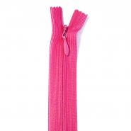 Reißverschluss, nahtverdeckt, 22 cm, 4 mm, 22216-516, rosa