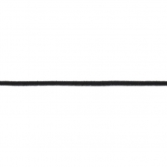 Schnur, flauschig, 2,5 mm, 23139-002, schwarz