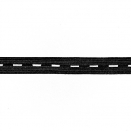 Lochgummiband, 25 mm, 23174-002, schwarz