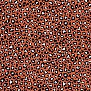 Baumwolle, Popeline, Tiere, 22274-13, ziegelfarben