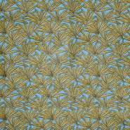 Baumwolle, Popeline, Natur, 23388-3, blau