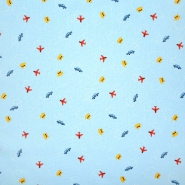 Baumwolle, Popeline, für Kinder, 23443-003, blau