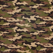 Baumwolle, Popeline, Camouflage, 23448-007, grün