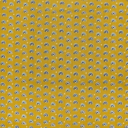 Baumwolle, Popeline, Druck, 23480-1, ocker