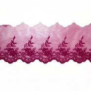 Spitze, gestickt, 85 mm, 19254-060, bordeaux