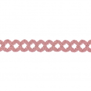 Band, dekorativ, Spitze, 15 mm, 21542-055, rosa