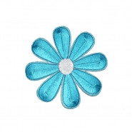 Applikation, floral, 23610-012, türkis