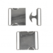 Metallschnalle, 40 mm, 23623-101, silbern