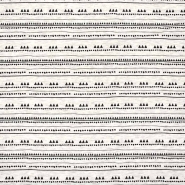 Sweatshirtstoff, flauschig, geometrisch, 21729-001, schwarz