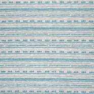 Sweatshirtstoff, flauschig, geometrisch, 21729-003, türkis