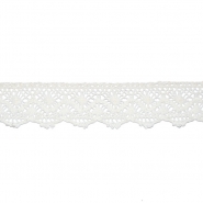 Spitze, Baumwolle, 30 mm, 23848-001, weiß