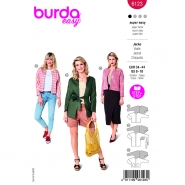 Schnittmuster, rot, Damenjacke, 6123