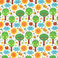 Baumwolle, Satin, digital, für Kinder, 24103-229