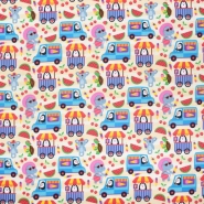 Baumwolle, Satin, digital, für Kinder, 24103-220