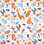 Baumwolle, Satin, digital, Tiere, 24103-122