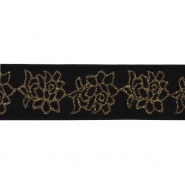 Gummiband, Pailletten, 24198-569, schwarz