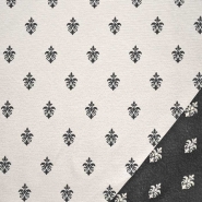 Dekojacquard, beidseitig, Ornament, 24284-92, schwarz