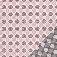 Dekojacquard, beidseitig, Natur, 24287-81, rosa