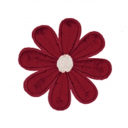 Applikation, floral, 18343-009, bordeaux