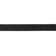 Band, Baumwolle, 10 mm, 23308-2, schwarz