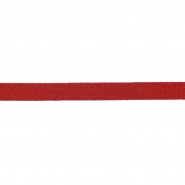 Band, Baumwolle, Köper, 10 mm, 23083-7, rot