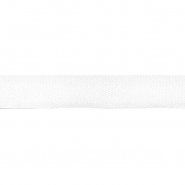 Band, Baumwolle, Köper, 20 mm, 25123-1, weiß