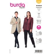 Schnittmuster, gelb, Damenjacke, 6096