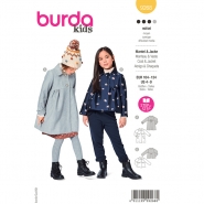 Schnittmuster, gelb, Kinderjacke und -mantel, 9268