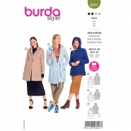 Schnittmuster, grün, Damenjacke und -mantel, 6057