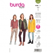 Schnittmuster, grün, Damenjacke und -mantel, 6088