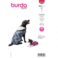 Schnittmuster, rot, Hundemantel, 6049