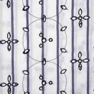 Baumwolle, Richelieu, floral, 25263-02, blau