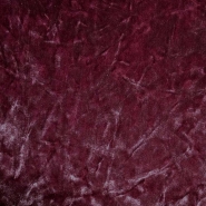 Plüsch, zerknittert, 25299-6, bordeaux