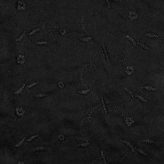 Baumwolle, Richelieu, floral, 25300-1, schwarz