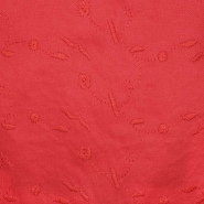 Baumwolle, Richelieu, floral, 25300-3, rot