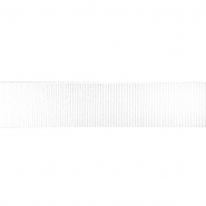 Ripsband, Polyester, 25 mm, 25349-029, weiß