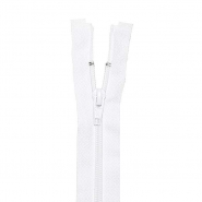 Reißverschluss, teilbar, 100 cm, 25397-501, weiß