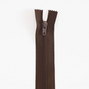 Reißverschluss, spiralig, 20 cm, 4 mm, 18303-703, braun