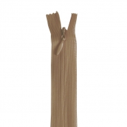 Reißverschluss, verdeckt, 35 cm, 20038-696, beige