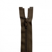 Reißverschluss, teilbar, 50 cm, 6 mm, 18299-702, braun