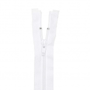 Reißverschluss, teilbar, 80 cm, 6 mm, 18302-501, weiß