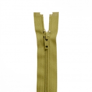 Reißverschluss, teilbar, 80 cm, 6 mm, 18302-530, grün-gelb