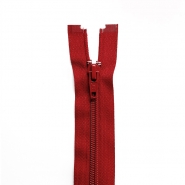 Reißverschluss, teilbar, 80 cm, 6 mm, 18302-548, rot