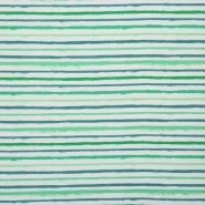 Jersey, Baumwolle, Streifen, 25485-02, grün-weiß