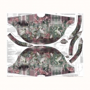 Sweatshirtstoff für Poncho, digital, Tiere, 25532