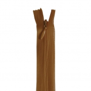 Reißverschluss, verdeckt, 35 cm, 20038-690, braun